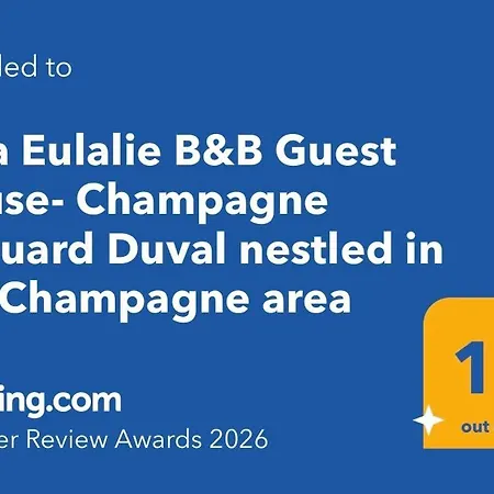 Eulalie Guest House- Champagne Edouard Duval Nestled In The Champagne Area 4*